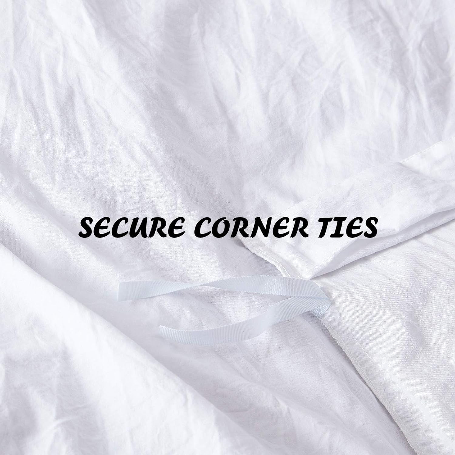 White Duvet Cover Sets Twin Size 2 Piece Double Brushed Microfiber Twin Duvet Cover with Button Closure & Corner Tie 1 Breathable and Soft Duvet Cover 68X90 Inches + 1 Pillow Sham